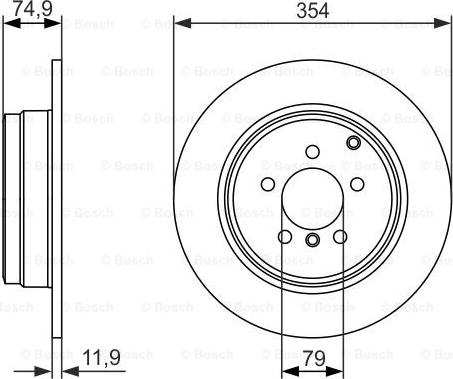 BOSCH 0986479612 - Əyləc Diski www.furqanavto.az