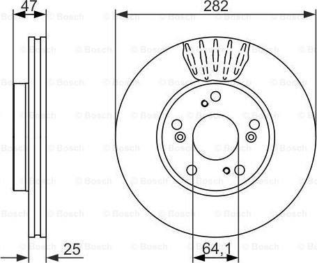 BOSCH 0 986 479 686 - Əyləc Diski furqanavto.az