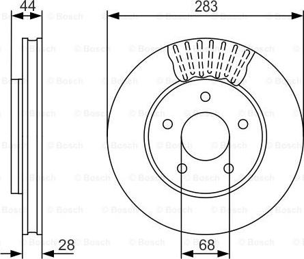 BOSCH 0 986 479 091 - Əyləc Diski furqanavto.az