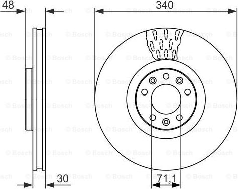 BOSCH 0 986 479 092 - Əyləc Diski furqanavto.az