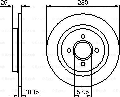 BOSCH 0 986 479 049 - Əyləc Diski furqanavto.az