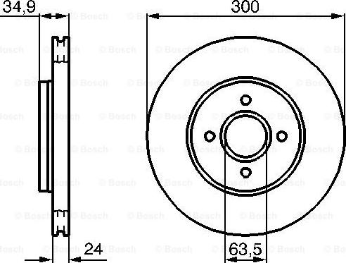 BOSCH 0 986 479 048 - Əyləc Diski furqanavto.az