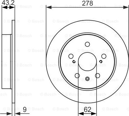 BOSCH 0 986 479 047 - Əyləc Diski furqanavto.az