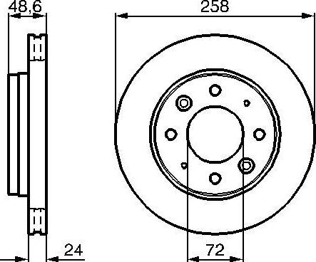 BOSCH 0 986 479 019 - Əyləc Diski furqanavto.az