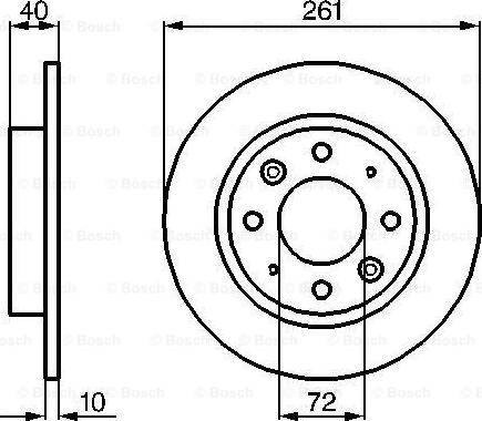 BOSCH 0 986 479 018 - Əyləc Diski furqanavto.az