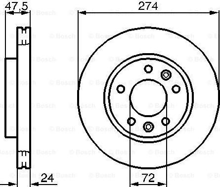 BOSCH 0 986 479 013 - Əyləc Diski furqanavto.az