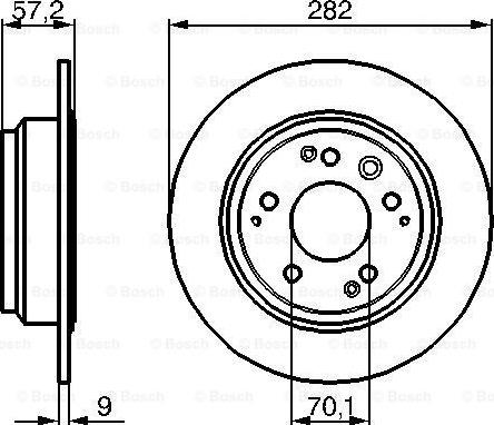 BOSCH 0 986 479 017 - Əyləc Diski furqanavto.az