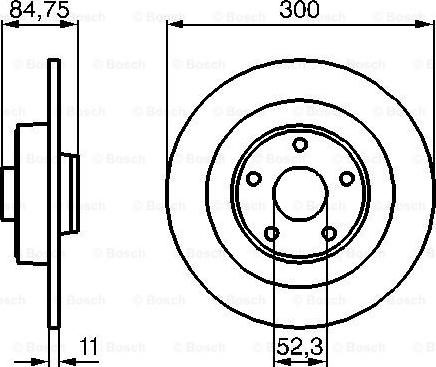 BOSCH 0 986 479 083 - Əyləc Diski furqanavto.az