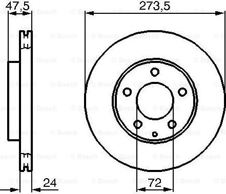 BOSCH 0 986 479 034 - Əyləc Diski furqanavto.az