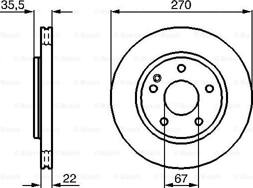 BOSCH 0 986 479 071 - Əyləc Diski furqanavto.az