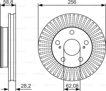 BOSCH 0 986 479 152 - Əyləc Diski furqanavto.az