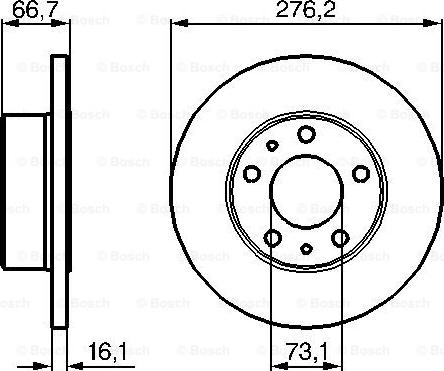 BOSCH 0 986 479 161 - Əyləc Diski furqanavto.az