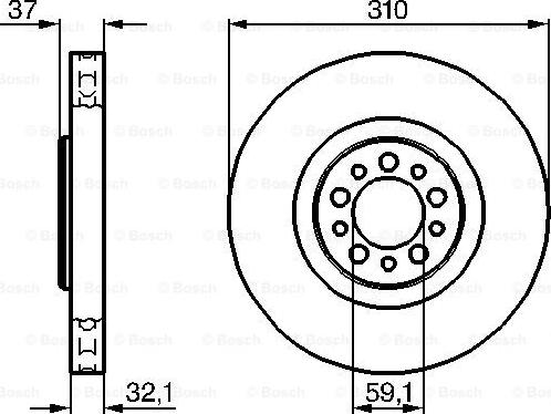 BOSCH 0 986 479 168 - Əyləc Diski furqanavto.az