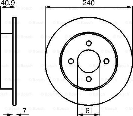 BOSCH 0 986 479 104 - Əyləc Diski furqanavto.az