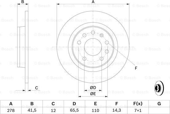 BOSCH 0 986 479 B74 - Əyləc Diski furqanavto.az