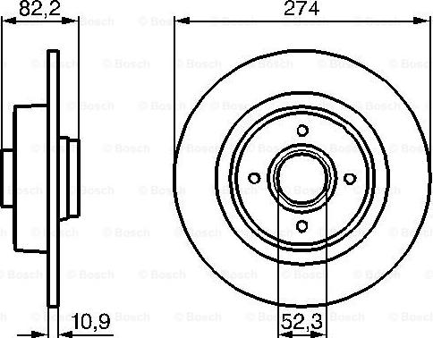 BOSCH 0 986 479 108 - Əyləc Diski furqanavto.az