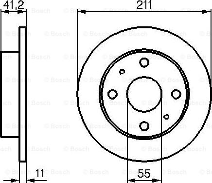 BOSCH 0 986 479 119 - Əyləc Diski furqanavto.az