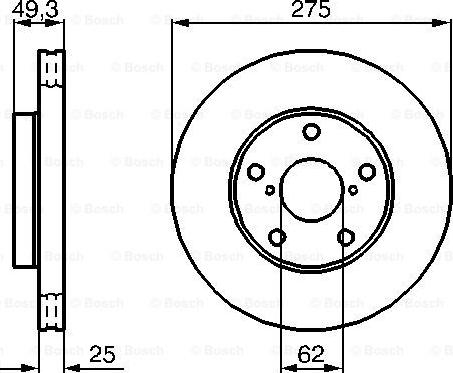 BOSCH 0 986 479 111 - Əyləc Diski furqanavto.az