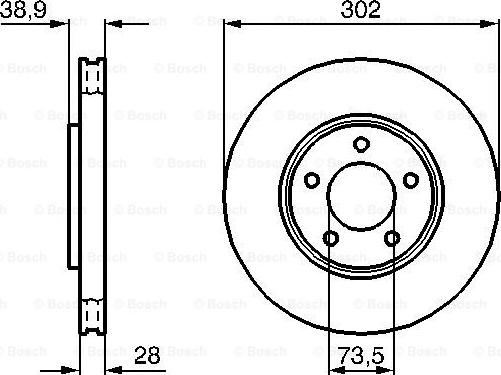 BOSCH 0 986 479 117 - Əyləc Diski furqanavto.az