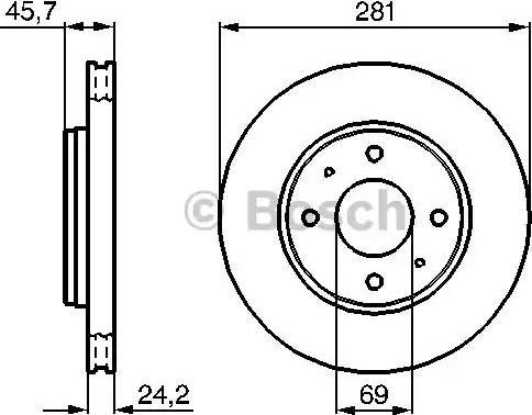 BOSCH 0 986 479 139 - Əyləc Diski furqanavto.az