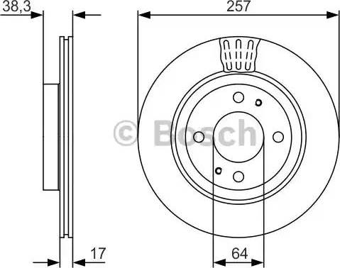 BOSCH 0 986 479 134 - Əyləc Diski furqanavto.az