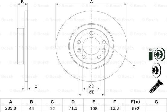 BOSCH 0 986 479 130 - Əyləc Diski furqanavto.az