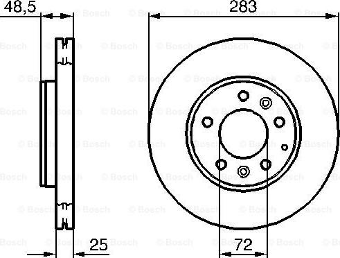 BOSCH 0 986 479 132 - Əyləc Diski furqanavto.az