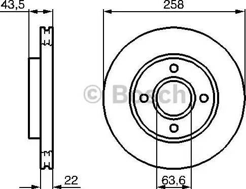 BOSCH 0 986 479 129 - Əyləc Diski furqanavto.az