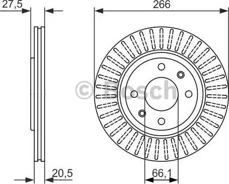 BOSCH 0 986 479 849 - Əyləc Diski furqanavto.az