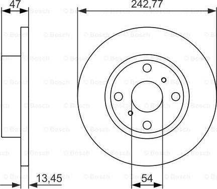 BOSCH 0 986 479 843 - Əyləc Diski furqanavto.az