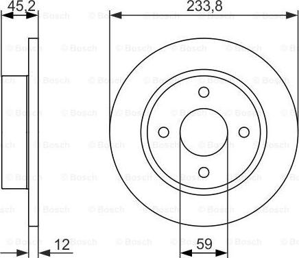 BOSCH 0 986 479 852 - Əyləc Diski furqanavto.az