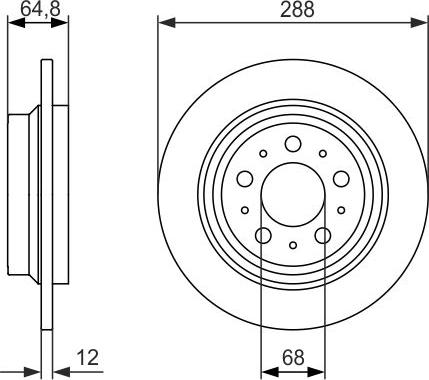 BOSCH 0 986 479 873 - Əyləc Diski furqanavto.az