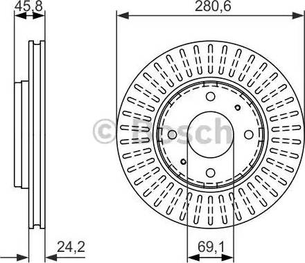 BOSCH 0 986 479 872 - Əyləc Diski furqanavto.az