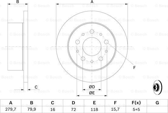 BOSCH 0 986 479 399 - Əyləc Diski furqanavto.az