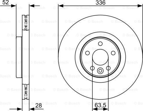 BOSCH 0 986 479 395 - Əyləc Diski furqanavto.az