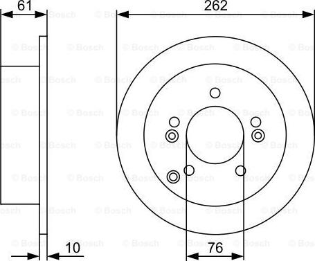 BOSCH 0 986 479 345 - Əyləc Diski furqanavto.az