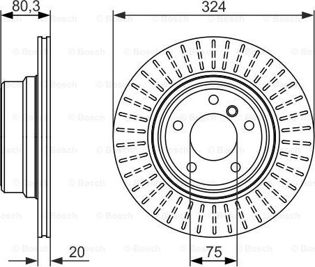 BOSCH 0 986 479 350 - Əyləc Diski www.furqanavto.az