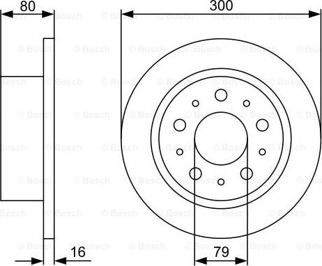 BOSCH 0 986 479 317 - Əyləc Diski furqanavto.az