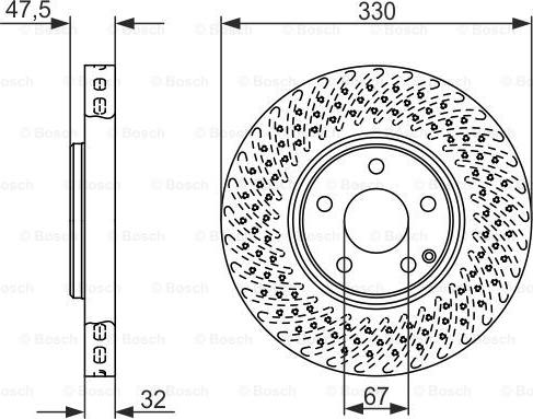 BOSCH 0 986 479 334 - Əyləc Diski furqanavto.az