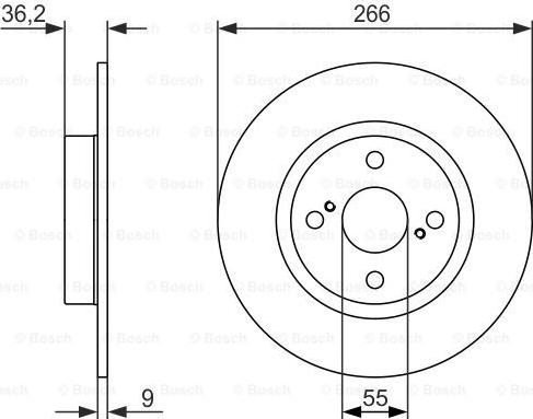 BOSCH 0 986 479 335 - Əyləc Diski furqanavto.az