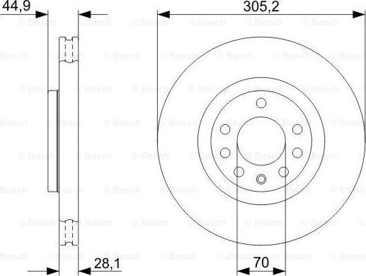 BOSCH 0 986 479 325 - Əyləc Diski furqanavto.az