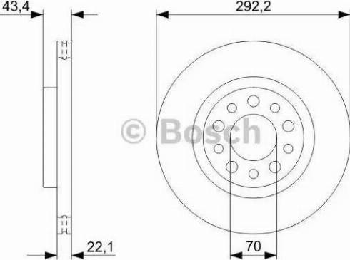 BOSCH 0 986 479 326 - Əyləc Diski furqanavto.az