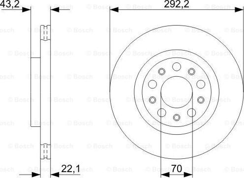 BOSCH 0 986 479 327 - Əyləc Diski furqanavto.az