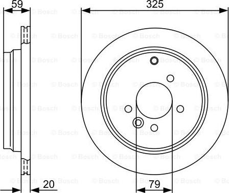 BOSCH 0 986 479 375 - Əyləc Diski furqanavto.az