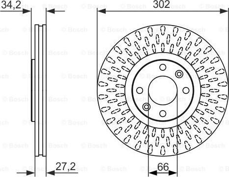 BOSCH 0 986 479 376 - Əyləc Diski furqanavto.az