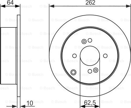 BOSCH 0 986 479 C08 - Əyləc Diski furqanavto.az