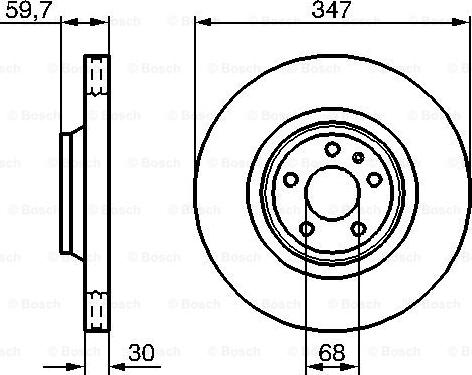 BOSCH 0 986 479 260 - Əyləc Diski furqanavto.az