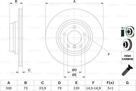 BOSCH 0 986 479 215 - Əyləc Diski furqanavto.az