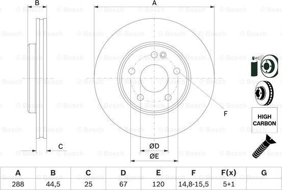 BOSCH 0 986 479 234 - Əyləc Diski furqanavto.az