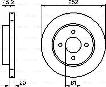 BOSCH 0 986 479 238 - Əyləc Diski furqanavto.az